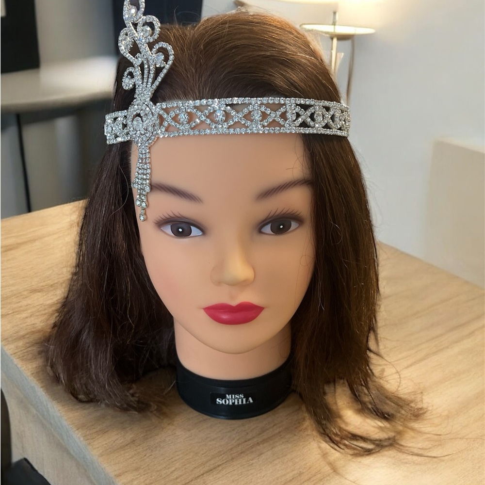 Elegant Silver Rhinestone Headband